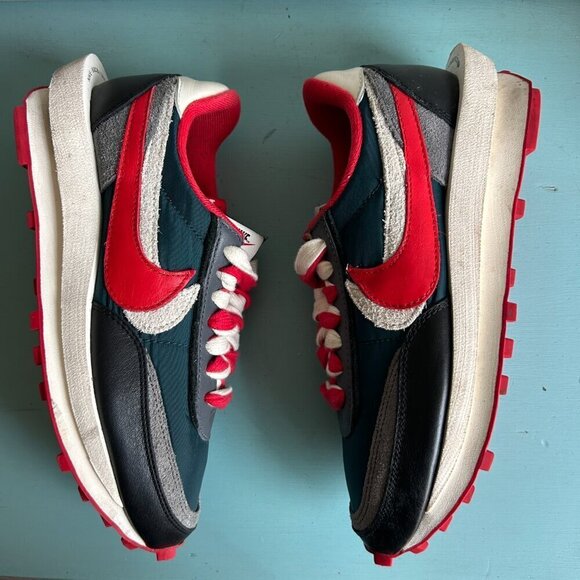Nike LD Waffle Sacai Undercover Sneaker Midnight Spruce University Red Size 6 main image 16